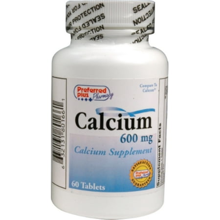 Calcium 600mg Calcium Supplement Tablets 60 ea - Walmart.com