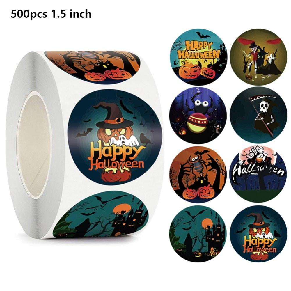 Halloween Glass Stickers Poison Self Adhesive Vinyl Stickers Asst pack of 6 