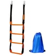 thumbnail image 3 of S SERENABLE Marine Rope Ladder Practical Swim Ladder for Inflatable Boat Dinghy Sailboat 4 Steps 30x114cm, 3 of 9