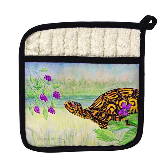 Betsy Drake PT038 Turtle & Berries Pot Holder