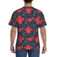 thumbnail image 2 of Rocae Rose Flowers for Men's Moisture-Wicking Crew Tee - T-Shirt for Sports, Outdoor Activities, and Casual WearSmall, 2 of 9