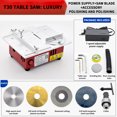 thumbnail image 4 of Mistaha Mini Table Saw with 96W High Power Supply and Multiple Blades - DIY Precision Cutting Machine for Model Building and Woodworking, 4 of 6
