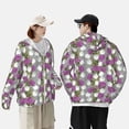 thumbnail image 6 of Balery Rose Flowers Men's Women's UPF 50+ Sun Protection Lightweight Hoodie Performance Long Sleeve Shirt for Fishing Running-X-Large, 6 of 9
