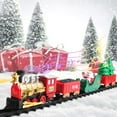 thumbnail image 1 of Cameland Train Électrique de Noël Jouet pour Enfants Mini Train de Simulation Jouet Cadeau Éclairage Rétro Musique Assemblage Voiture Rail Électrique Jouet, 1 of 8