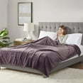 thumbnail image 2 of Serta Couverture Chauffante Électrique en Tissu Polyester Microlight 84 Pouces Violet, 2 of 8