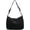 Black, variant on Canvas Casual Messenger Bag Hobo Crossbody Bag Canvas Shouder Tote Handbag for Women