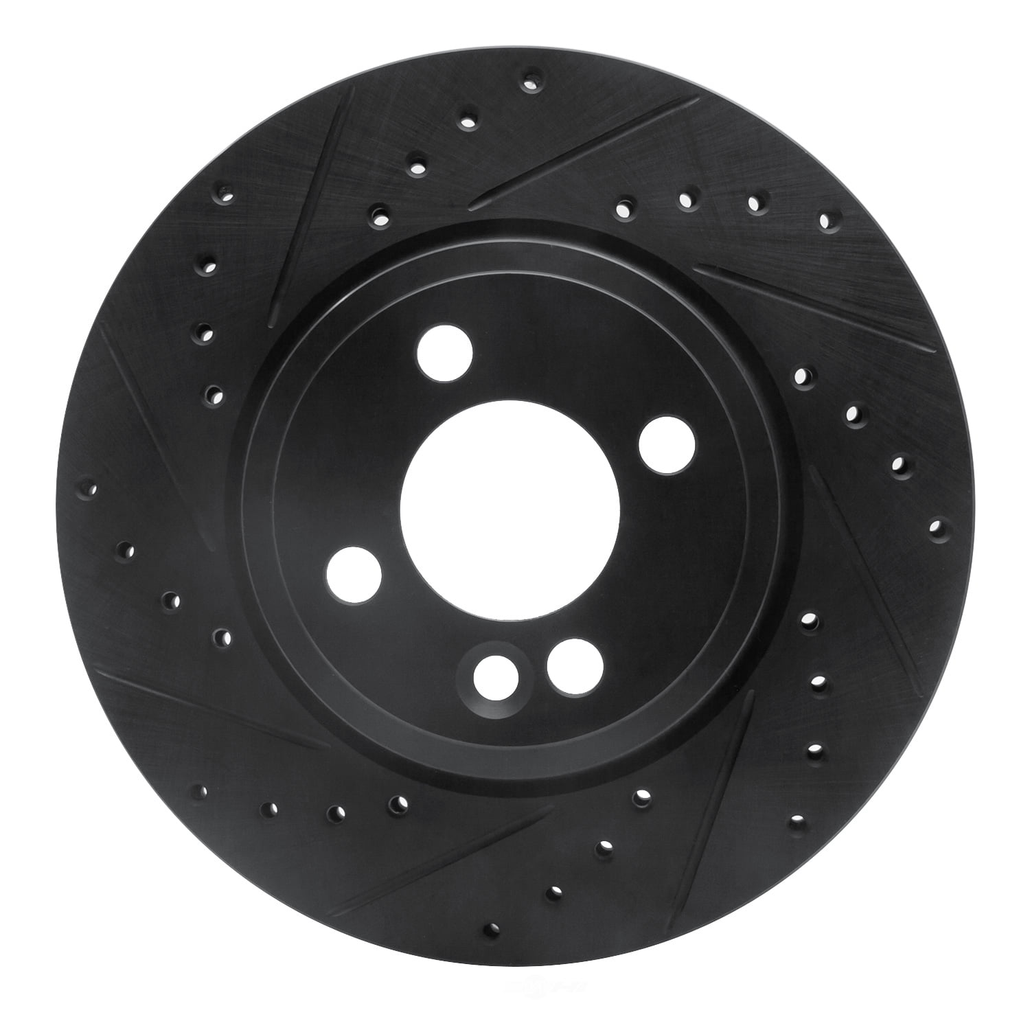 Dynamic Friction Company 633-32005L DFC Brake Rotor - Drilled And Slotted - Black