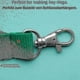 thumbnail image 3 of Keychain Retro Style Carabiner Removable Shape 360 Rotating Keychain For Males (30pcs), 3 of 5