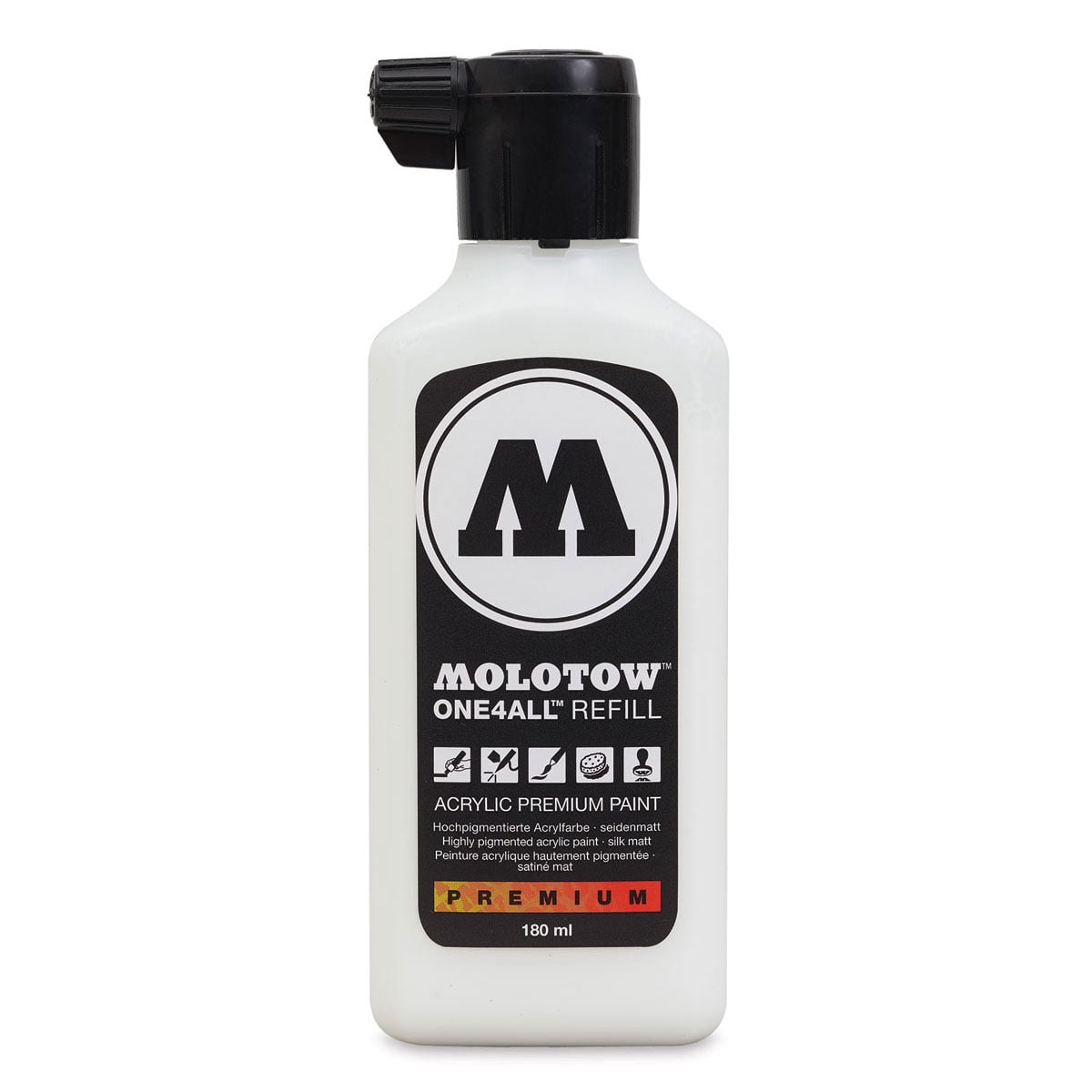 MOLOTOW 180ml Acrylic Marker Refill Signal White