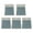 Blue gray, variant on 5 Pcs Clear Memos Pad Adhesive Sticking Note Macaroon Color Notepads for Student