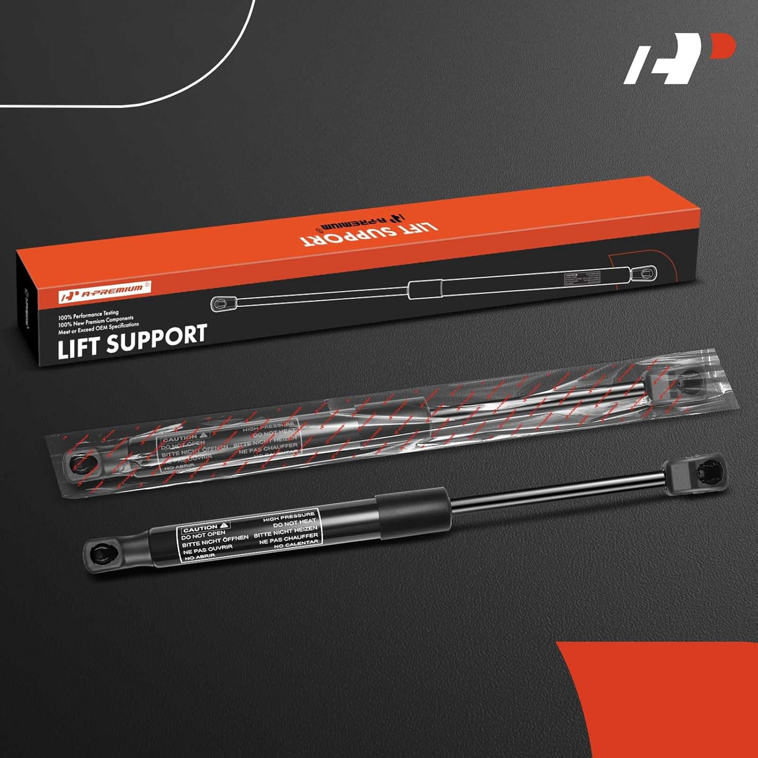 A-Premium Front Hood Lift Supports Shock Struts Compatible with Select Kia Models - Cadenza 2014 2015 2016 - Replace# 811613R050, 811713R050(2PC Set)