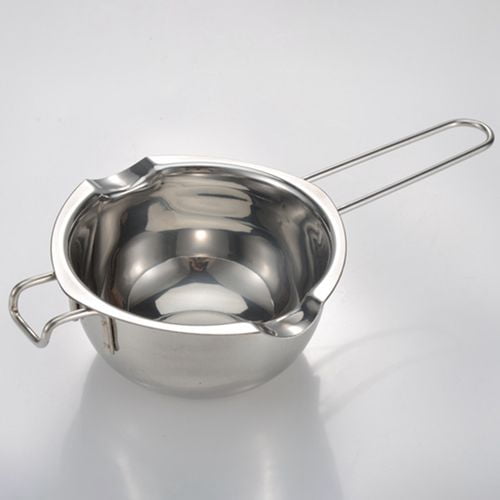 for Chocolate Cheese Butter Candy Caramel 400ml Double Boiler Melting Pot 304 Stainless Steel Double Boiler Candle Making Kit Stainless Steel Universal Melting Pot 2 Pcs Double Boiler Insert 