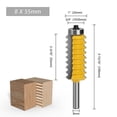 thumbnail image 2 of Multi-Tooth Woodworking Tool, 8mm Carbide Wood Router Tool, Multi-tooth Router Cutter, Woodworking Carpentry Tools, 2 of 4