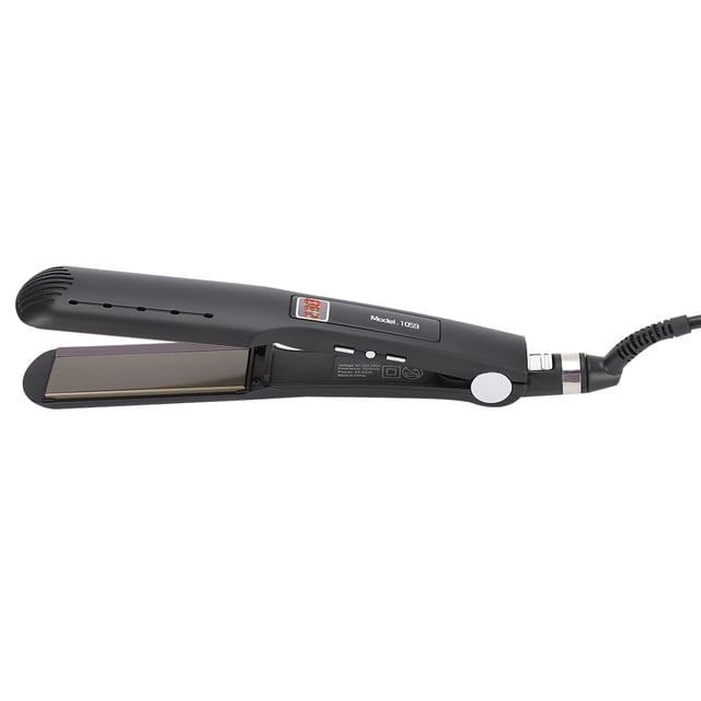 Plancha Alisadora De Pelo, Alisadora De Pelo Eléctrica, Pantalla De Cristal Líquido Protectora Antiescaldaduras Para Peluquería Barbería
