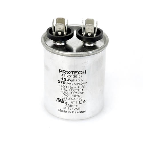 43-25136-07 - OEM Rheem Run Capacitor 12.5 uf 370 Volt