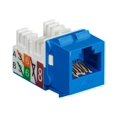 thumbnail image 1 of Black Box GigaTrue2 CAT6 Jack - Modular insert - CAT 6 - RJ-45 - blue (pack of 25), 1 of 9
