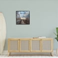 thumbnail image 2 of Cloudy Coastal Boardwalk View Coastal Photograph Black Framed Art Print Wall Art, 2 of 7
