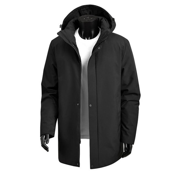 Ceisia Men's Casual Jacket Hooded Long Sleeve Winter Regular Fit with Zipper and Gift Drawstring with Pockets