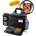 thumbnail image 5 of Mobile Dog Gear: Week Away Dog Travel Bag - Small, Black - 2 Food Storage Containers, 2 Collapsible Water Bowls & Placemat, Pet Travel Accessories, 5 of 8