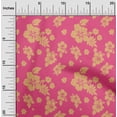 thumbnail image 1 of oneOone Polyester Lycra Pink Fabric Artistic Flower Craft Projects Decor Fabric Printed By The Yard 56 Inch Wide, 1 of 4