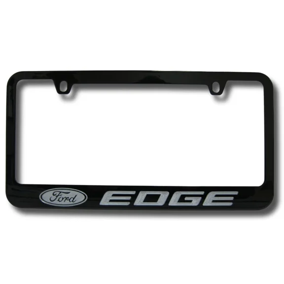 Ford Edge Engraved Logo Solid Metal Black License Plate Frame Official Licensed