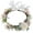 Frosty Powder, variant on HAOSHICS Simulation Floral Wreath Garland Hair Hoop Bride Flower Headband Headwear with Ribbon for Wedding Travel Vacation Photo Party (Egg Yellow)