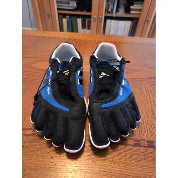 Adi - das Adipure Barefoot Trainers Men Size 10.5 Blue/Black Great Condition