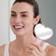 thumbnail image 2 of Espejo de maquillaje portátil de mano en forma de corazón, espejo de alta definición para maquillaje, espejo de viaje pequeño, espejo pequeño para niños, 2 of 7