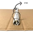 thumbnail image 3 of 3-Ring Kraft Binder (2/Pack) 1-inch Hardcover Organizer. Holds 200 Sheets Capacity, Durable, 3-Hole Punch Presentation Planner, Stationery Recycled Chipboard (Letter Sized), 3 of 6