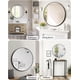 thumbnail image 3 of 36 pulgada round mirrors para wall decor metal frame circle mirror para entrada vanity dormitorio bathroom wall decor easy to install, 3 of 8