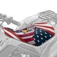 thumbnail image 2 of Uorisanigo ATV Seat Cover Waterproof Bald Eagle USA Flag Print Motorcycle Seat Cushion Cover Universal ATV Accessories Fit for Sportsman/Rancher/Foreman/Scrambler/Kodiak/Polaris Scrambler, 2 of 7