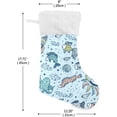 thumbnail image 2 of Coolnut 17.7 Inch Christmas Stockings, 1 PCS Cute Sea Animals Presonalized Large Stocking Sock for Family Holiday Xmas Party Decorations, 2 of 7