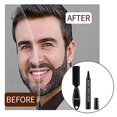 thumbnail image 2 of HATIKY Relleno de lápiz para barba para hombres, resistente al agua y al sudor, de larga duración, bolígrafo para barba con aplicador de punta de microhorquilla que crea bigote y cejas de aspecto natu, 2 of 6