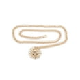 thumbnail image 6 of Women Gold Metal Chain Narrow Belt Sun Charm Plus Size XL XXL, 6 of 13