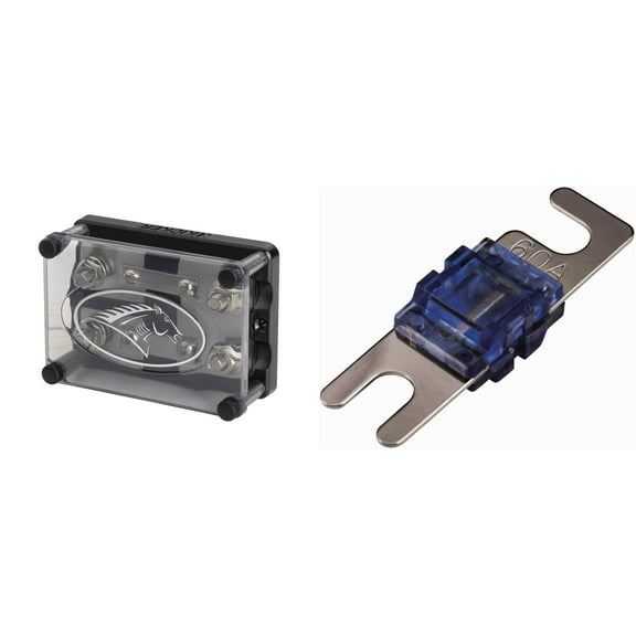 Kicker Warhorse HPFD2 Fused 2-Way Distribution Block & 60 Amp AFS Fuse Bundle