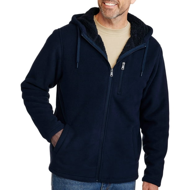 Faded Glory Big Men's Bonded Sherpa Fleece Jacket