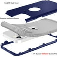 thumbnail image 2 of iPhone 13 Case 6.1", Decase Slim Hybrid Heavy Duty Rugged Defender Armor Cover Shockproof Anti-Scratch 3 In 1 Silicone Bumper Hard PC Back  Case for Apple iPhone 13 6.1", Darkblue, 2 of 6
