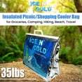 thumbnail image 2 of Bolsa térmica aislante ICE N COLD, gran capacidad de 16 kg, 2 of 7