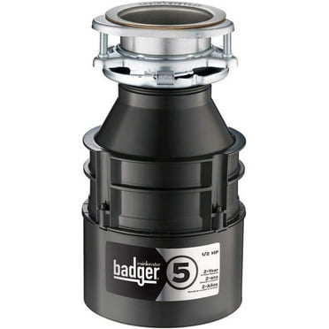 InSinkErator Garbage Disposal, Badger 5, 1/2 HP Continuous Feed