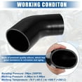 thumbnail image 2 of X AUTOHAUX 1 Set 45 Degree 3.5 Inch To 4.0 Inch ID 4Ply Car Elbow Reducer Silicone Hose Coupler Intercooler Tube Intake Piping With Clamps Red 2 of 10