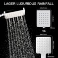 thumbnail image 3 of Shower Head, High Pressure Shower Heads with 6 Sprays, Power Shower Head Only, Universal Water Saving Large Shower Head, 3 of 5