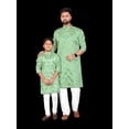 thumbnail image 3 of Light Green Color Traditional Men's Kurta Pajama Set&ndash; Cultural Wear for Men,78976, 3 of 6