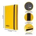thumbnail image 3 of Carpeta Vault X con correa, 4 bolsillos, capacidad para 160 cartas, amarilla, 3 of 6
