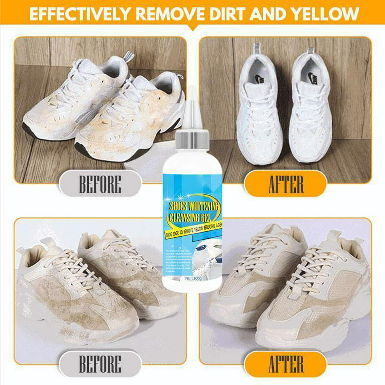 Shoes Whitening Cleaner, Shoes Whitening Cleansing Gel Shoe Stain Remover,  White Shoe Cleaner, Sneaker Cleaner Fp
