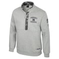 thumbnail image 2 of Men's Colosseum Heather Gray Nebraska Huskers OORAH OHT Military Appreciation Fleece Quarter-Zip Jacket, 2 of 3