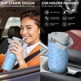 thumbnail image 5 of Modern 30oz Handheld Travel Tumbler with Handle – Double Wall Stainless Steel Insulated Cup, Flip Straw Lid, Leak-Proof & BPA-Free for Hot and Cold Drinks – Durable Coffee & Juice Mug White, 5 of 7