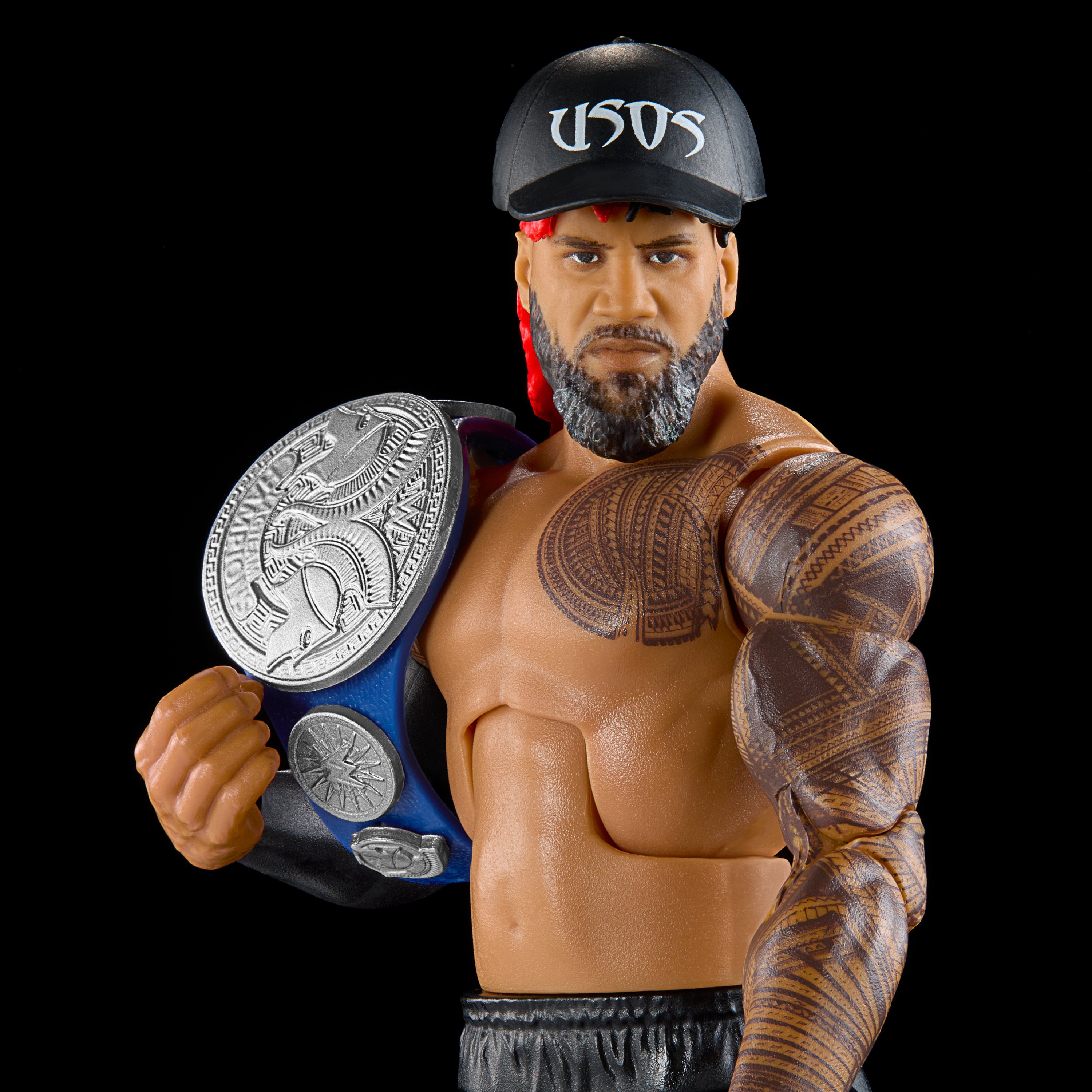 WWE Top Picks Elite Collection Jimmy Uso Action Figure & Accessories, Posable Collectible (6-in) - image 3 of 6