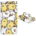thumbnail image 7 of SKYSONIC 3 Pack Towel Cute Hen & Chicken Cotton Bath Towel Set (1 Bath Towel, 1 Hand Towel, 1 Washcloth) for Bathroom, Super Soft and Quick Dry Towels, 7 of 7