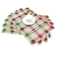 thumbnail image 2 of LNWH Christmas Plaid Noel Pattern Placemats, 4 PCS Heat Resistant Washable PVC Table Mats, 18"x12", 2 of 6