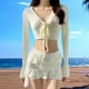 thumbnail image 1 of Traje de baño de mujer con fruncido, elegante conjunto de bikini para surfear, deportes acuáticos y ., 1 of 8
